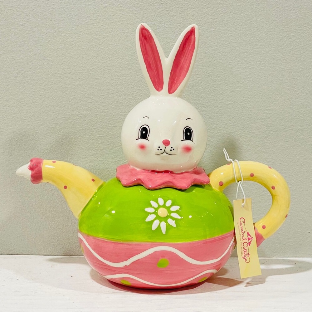 NEW Johanna Parker Easter Bunny Teapot 🐰